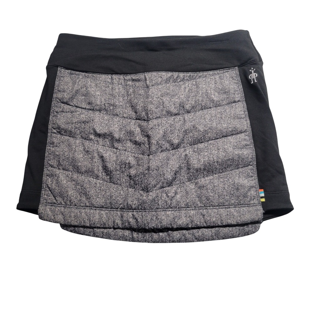 Smartwool Smartloft 60 Insulated Size XS Black Gray Herringbone Mini Skirt